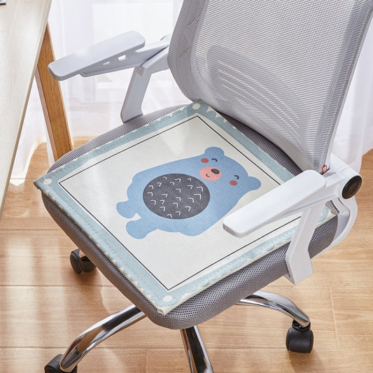 2 PCS Summer Breathable Cushion Office Seat Pad, Size: 50 x 50cm(Happy Bear) - Home & Garden by buy2fix | Online Shopping UK | buy2fix