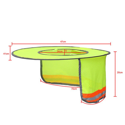 Construction Site Outdoor Construction Foldable Reflective Safety Sun Hat, Size: One Size(Fluorescent Yellow) - Workplace Safety Supplies by buy2fix | Online Shopping UK | buy2fix