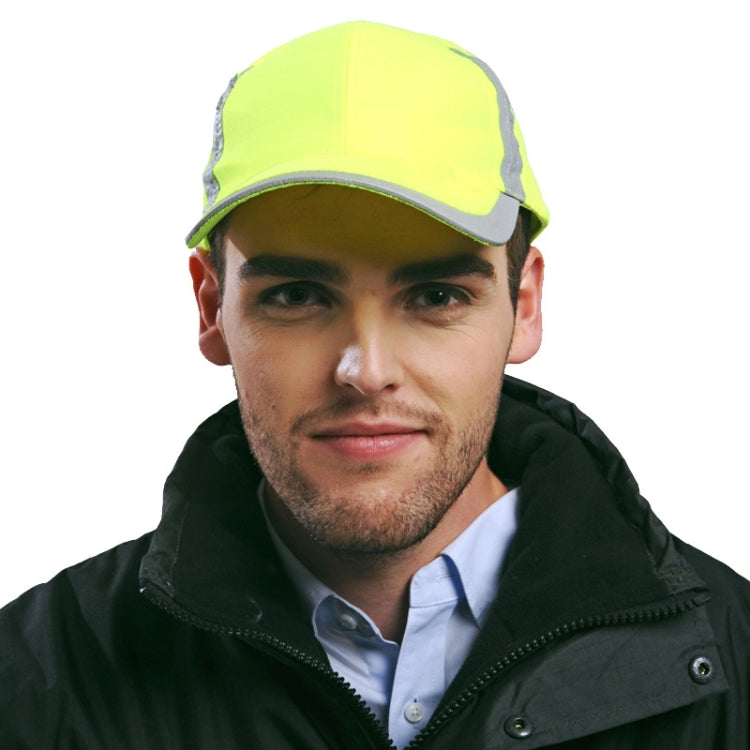 Reflective Safety Baseball Cap Breathable Construction Site Outdoor Construction Mesh Cap, Colour: Black - Workplace Safety Supplies by buy2fix | Online Shopping UK | buy2fix