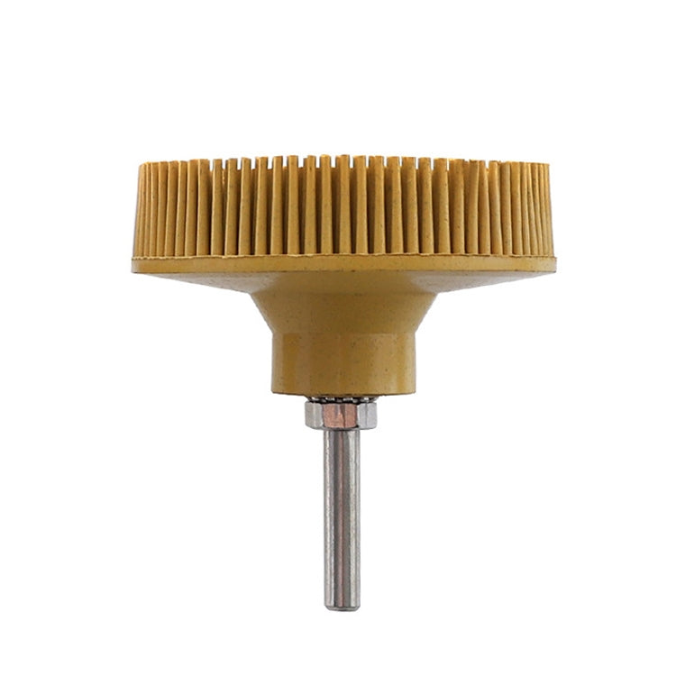 Electric Drill Disc Brush Emery Deburring Polishing Rubber Sanding Brush, Style: 3 Inch Yellow - Abrasive Tools & Accessories by buy2fix | Online Shopping UK | buy2fix