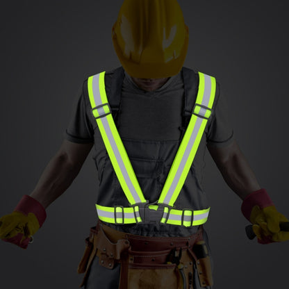 Reflective Elastic Band Suit Night Running Construction Site Traffic Safety Reflective Equipment,Style: 2 Strap+4 Arm Strap - Workplace Safety Supplies by buy2fix | Online Shopping UK | buy2fix