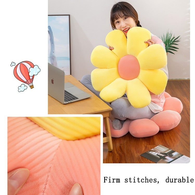 Small Daisy Flower Soft Elastic Cushion Pillow 37cm(Pink) - Home & Garden by buy2fix | Online Shopping UK | buy2fix