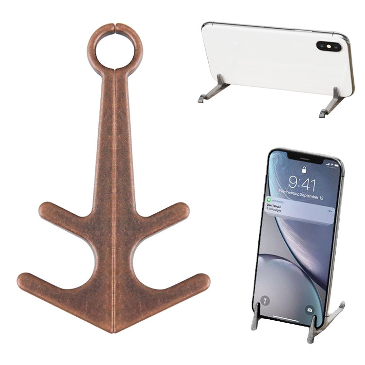 Mini Lazy Desktop Mobile Phone Bracket Multifunction Magnetic Anchor Tablet Stand(Retro Copper) - Desktop Holder by buy2fix | Online Shopping UK | buy2fix