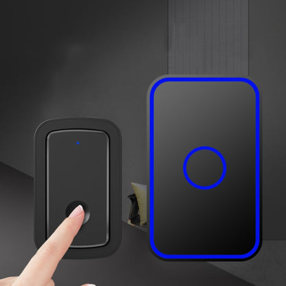 CACAZI A19 1 For 4 Wireless Music Doorbell without Battery, Plug:UK Plug(Black) - Security by CACAZI | Online Shopping UK | buy2fix