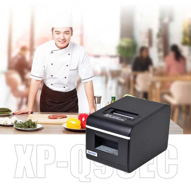 Xprinter XP-Q90EC 58mm Portable Express List Receipt Thermal Printer, Style:USB+Bluetooth(UK Plug) - Printer by Xprinter | Online Shopping UK | buy2fix