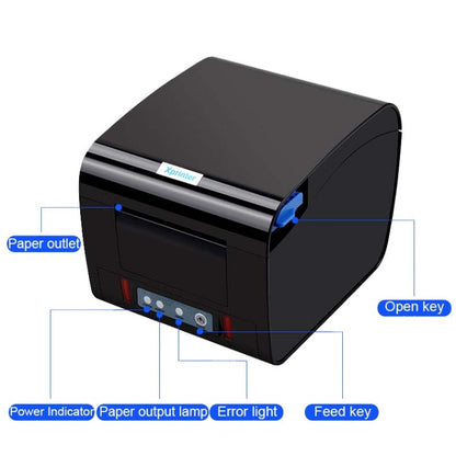 Xprinter XP-D230H 80mm Thermal Express List Printer with Sound and Light Alarm, Style:LAN Port(EU Plug) - Printer by Xprinter | Online Shopping UK | buy2fix