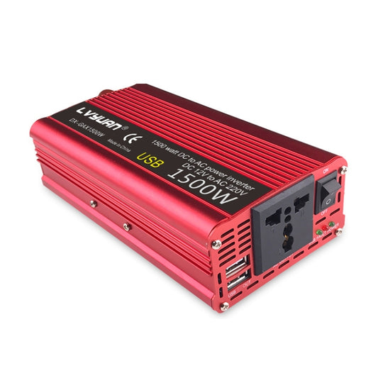 LVYUAN Car Inverter Dual USB Power Converter, Specification: 12V to 220V 1500W - In Car by LVYUAN | Online Shopping UK | buy2fix