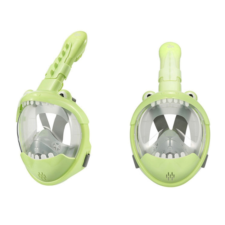 Cartoon Kids Full Dry Diving Mask Swimming Anti-Fog Snorkeling Mask, Size: XS(Dinosaur) - DJI & GoPro Accessories by buy2fix | Online Shopping UK | buy2fix