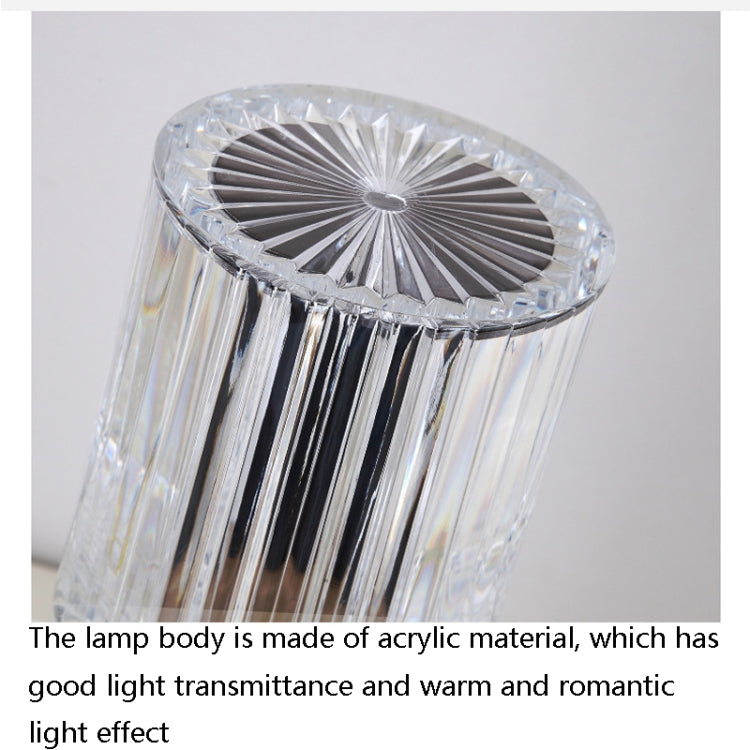 USB Charging Touch Diamond Crystal Table Lamp, Specification: USB Charging(RGB with Remote Control 16 Color)(Transparent) - LED Light by buy2fix | Online Shopping UK | buy2fix