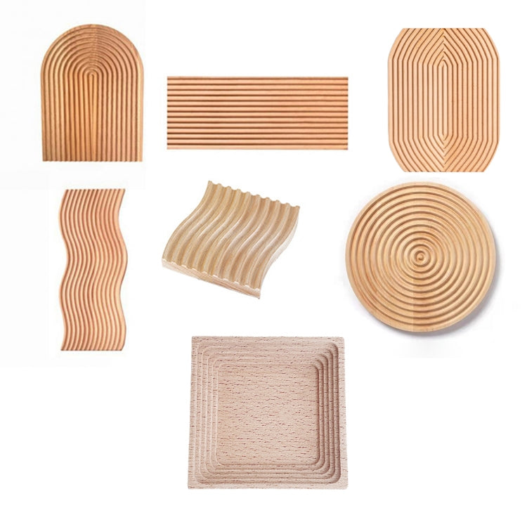 Small Wavy Wooden Tray Photography Shooting Props - Camera Accessories by buy2fix | Online Shopping UK | buy2fix