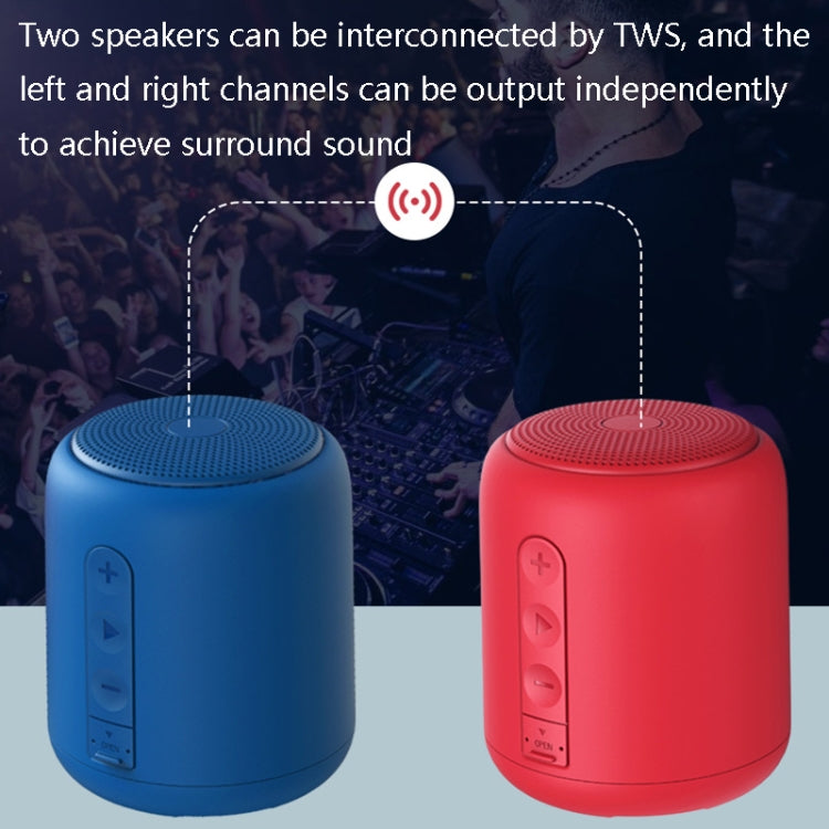 F9 TWS Mini Portable Bluetooth Speaker Support TF Card(No FM-Blue) - Mini Speaker by buy2fix | Online Shopping UK | buy2fix