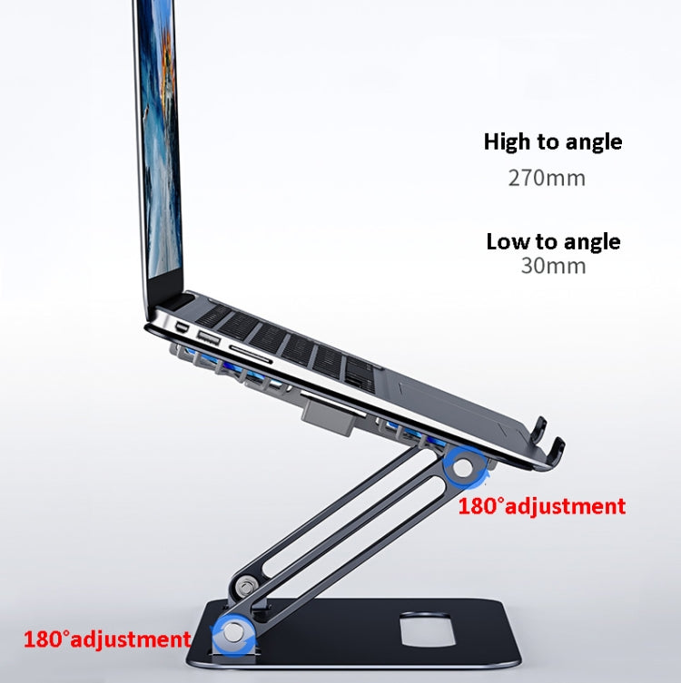 BONERUY P43F Aluminum Alloy Folding Computer Stand Notebook Cooling Stand, Colour: Silver - Computer & Networking by BONERUY | Online Shopping UK | buy2fix