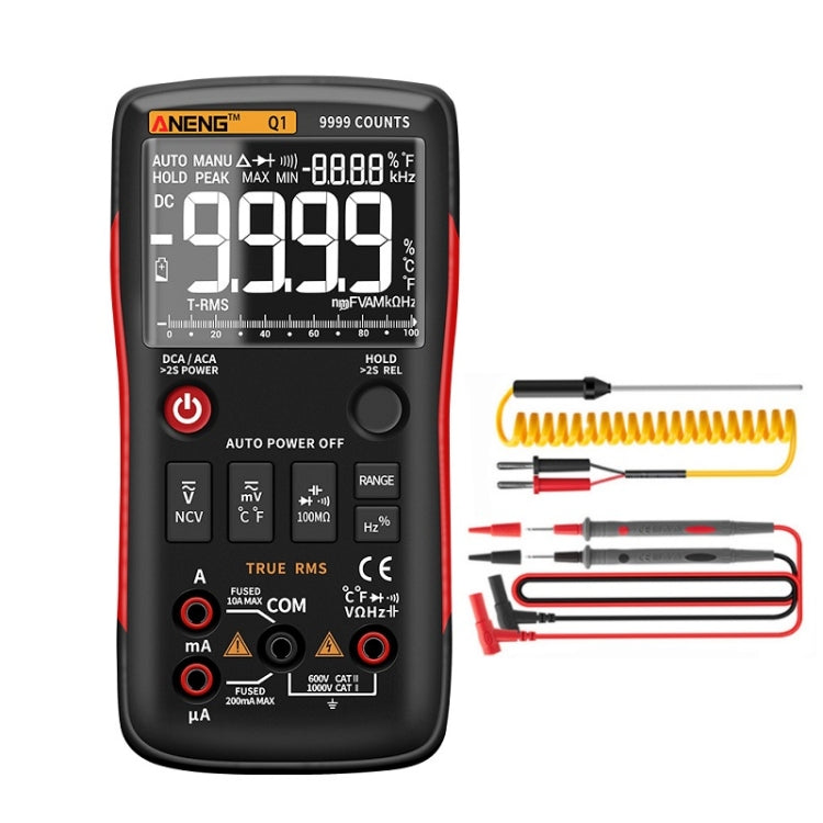 ANENG AN-Q1 Automatic High-Precision Intelligent Digital Multimeter, Specification: Standard(Red) - Consumer Electronics by ANENG | Online Shopping UK | buy2fix