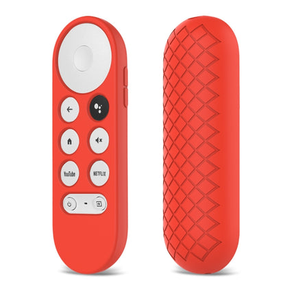2 PCS Silicone Protective Shell for Google Chromecast 2020 Remote Control(Red) - Consumer Electronics by buy2fix | Online Shopping UK | buy2fix