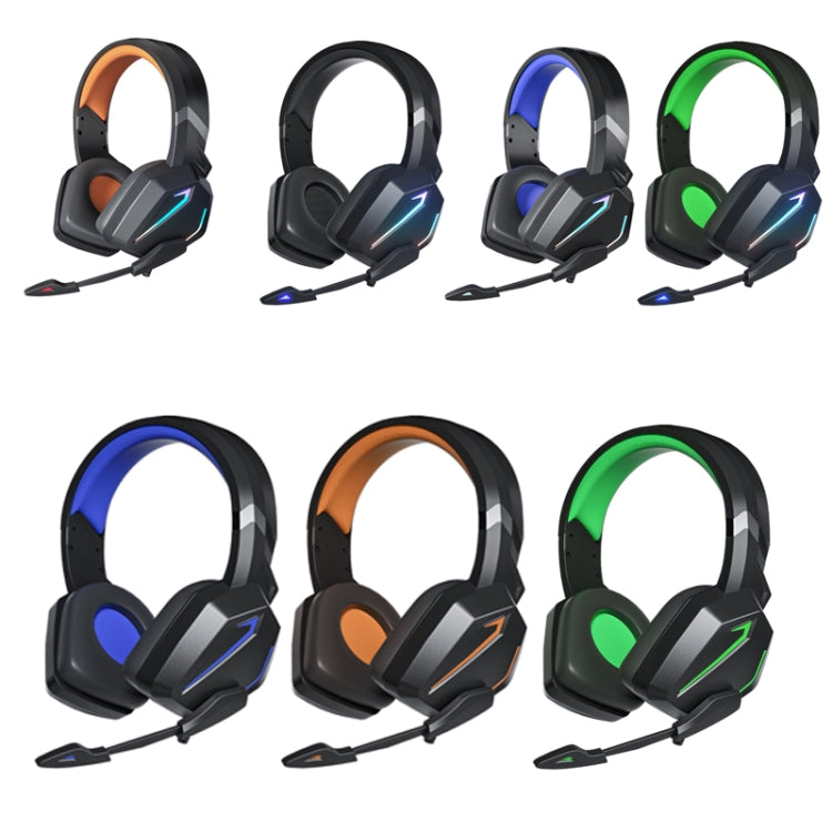 Soyto SY-G20 RGB Dual Streamer Gaming Computer Headset, Style: Non-luminous Version (Black Orange) - Multimedia Headset by Soyto | Online Shopping UK | buy2fix