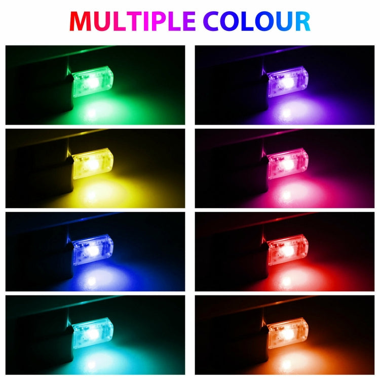3 PCS USB Car Internal Atmosphere Light(K6 Sound Control Single Lamp) - In Car by buy2fix | Online Shopping UK | buy2fix