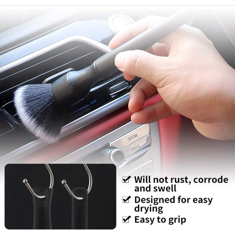 Car Air Conditioner Outlet Brush Interior Cleaning Soft Brush, Specification: Small+Large(Red) - In Car by buy2fix | Online Shopping UK | buy2fix