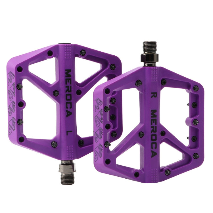 MEROCA Mountain Bike Nylon Pedal(Purple) - Outdoor & Sports by MEROCA | Online Shopping UK | buy2fix