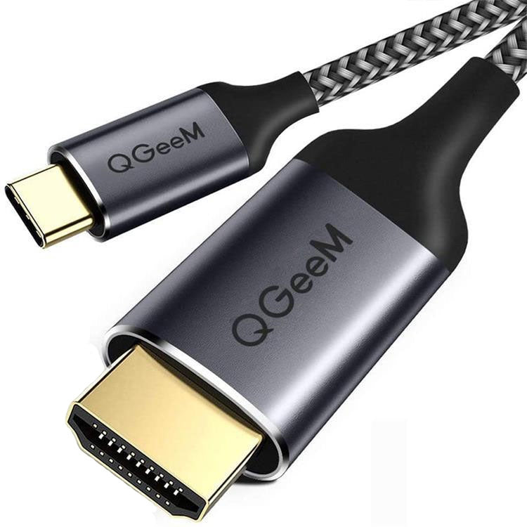 QGeeM QG-UA09 Type-C To HDMI Cable 1.8m - Cable by QGeeM | Online Shopping UK | buy2fix