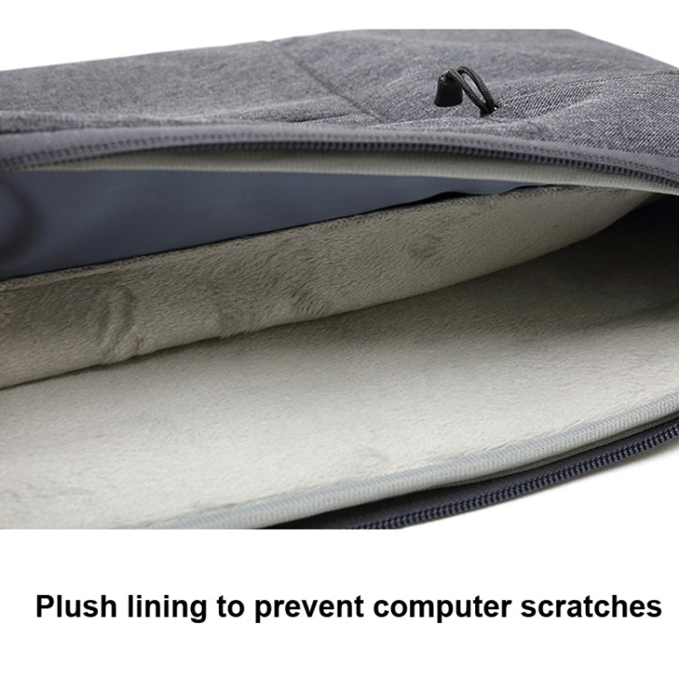 Zipper Type Polyester Business Laptop Liner Bag, Size: 14 Inch(Light Grey) - 14.1 inch by buy2fix | Online Shopping UK | buy2fix