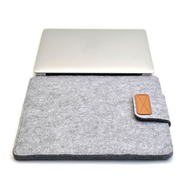 Vertical Felt Laptop Bag Tablet Sleeve Bag, Size: 14 Inch(Light Grey) - 14.1 inch by buy2fix | Online Shopping UK | buy2fix