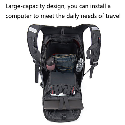 MOTOCENTRIC 11-MC-0077 Motorcycle EVA Turtle Shell Shape Riding Backpack(Black) - Bags & Luggages by MOTOCENTRIC | Online Shopping UK | buy2fix