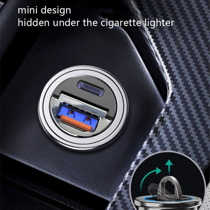 Car Fast Charge One Drag Two Cigarette Conversion Plugs, Model: PD+PD(Tarnish) - In Car by buy2fix | Online Shopping UK | buy2fix