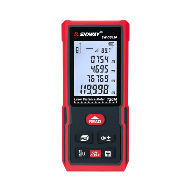 SNDWAY SW-DS120 Handheld Laser Rangefinder Infrared Laser Ruler, Distance: 120m - Consumer Electronics by SNDWAY | Online Shopping UK | buy2fix