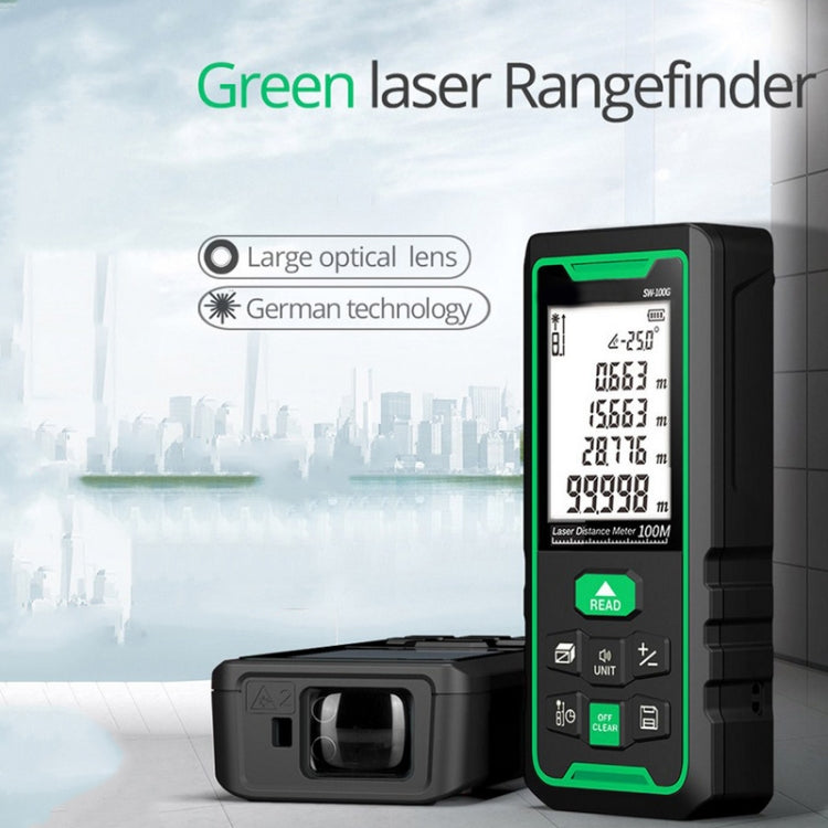 SNDWAY SW100G High-precision Indoor and Outdoor Green Laser Rangefinder, Distance: 100m - Consumer Electronics by SNDWAY | Online Shopping UK | buy2fix