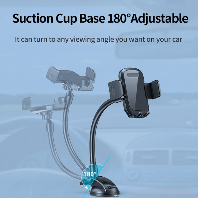 L005L+M013 Car Suction Cup Phone Holder(Yellow) - In Car by buy2fix | Online Shopping UK | buy2fix