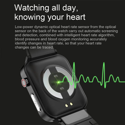 LOANIY E86 1.7 Inch Heart Rate Monitoring Smart Bluetooth Watch, Color: Blue - Smart Wear by LOANIY | Online Shopping UK | buy2fix