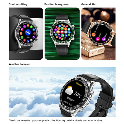 LOANIY E18 Pro Smart Bluetooth Calling Watch with NFC Function, Color: Green Leather - Smart Wear by LOANIY | Online Shopping UK | buy2fix