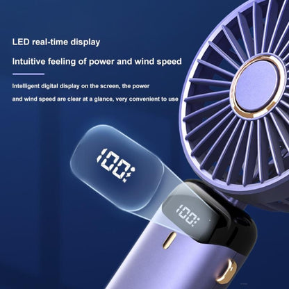 USB Handheld Digital Display Folding Aromatherapy Fan, Battery Capacity: 5000mAh(N15 Pink) - Consumer Electronics by buy2fix | Online Shopping UK | buy2fix