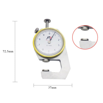 CHIXI Handheld Thickness Gauge Paper Thickness Gauge, Specification: Boutique 0-10mm Flat Head - Consumer Electronics by buy2fix | Online Shopping UK | buy2fix