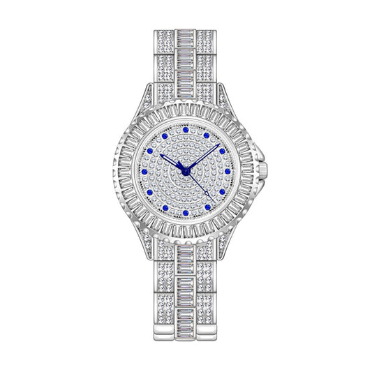 BS Bee Sister FA1686 Diamond Inlaid Ladies Watch Jewelry Chain Watch(Silver) - Alloy Watches by BS Bee Sister | Online Shopping UK | buy2fix