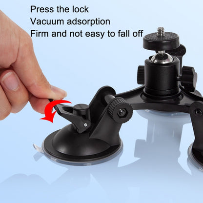 Car General Purpose Vehicle Bracket Suction Cup Fixed Glass Video Shooting Base, Shape: Suction Cup+PTZ - DJI & GoPro Accessories by buy2fix | Online Shopping UK | buy2fix