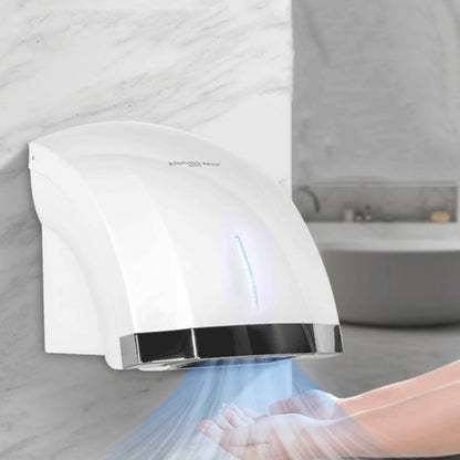Interhasa  220V 1800W Hot and Cold Switching Electric Hand Dryer,Model: A1002 White,CN Plug - Home & Garden by buy2fix | Online Shopping UK | buy2fix