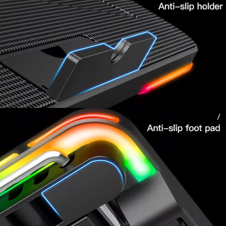 CoolCold F5  Laptop Radiator Bracket Office Desk Adjustable Laptop Cooler,Style: Colorful Edition - Computer & Networking by CoolCold | Online Shopping UK | buy2fix
