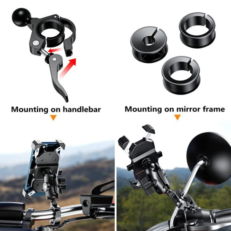 Motorcycle Bicycle Mobile Phone Bracket Fixed Base(17mm Ball Head) - In Car by buy2fix | Online Shopping UK | buy2fix