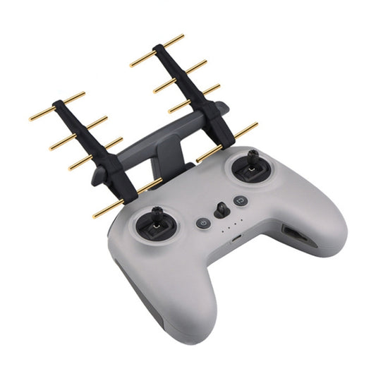 BRDRC Remote Control Eight Wood Antenna Signal Enhancer Suitable For DJI FPV Combo(Black Copper) - DJI & GoPro Accessories by BRDRC | Online Shopping UK | buy2fix