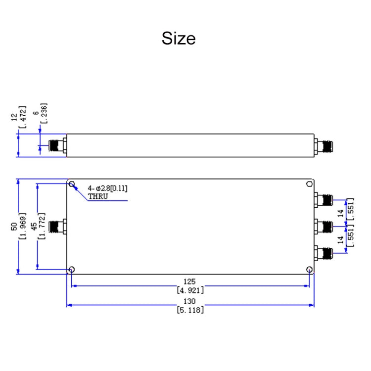 500~6000MHz SMA 1 To 3 Microstrip Power Splitter - Security by buy2fix | Online Shopping UK | buy2fix