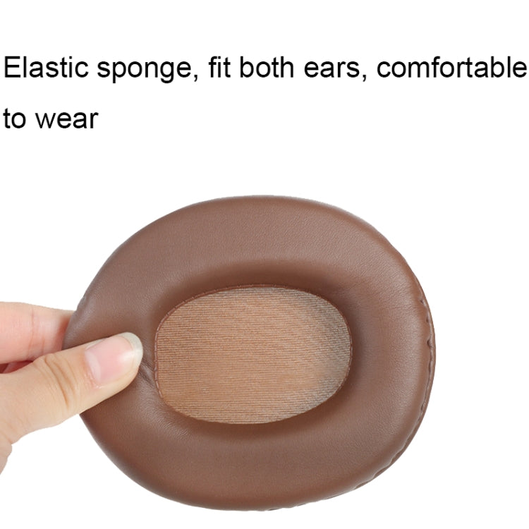 2 PCS Headset Sponge Earmuffs For SONY MDR-7506 / V6 / 900ST, Color: Brown Stitching - Apple Accessories by buy2fix | Online Shopping UK | buy2fix