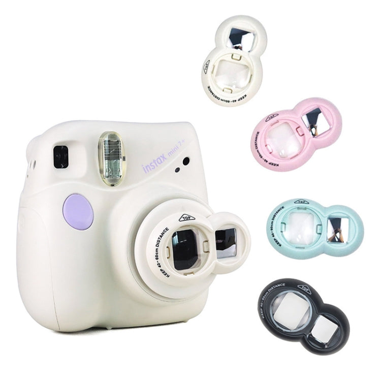 Mini Digital Camera Lens Selfie Mirror + Auxiliary Circle Set for FUJIFILM Instax Mini7+(White) - Camera Accessories by buy2fix | Online Shopping UK | buy2fix