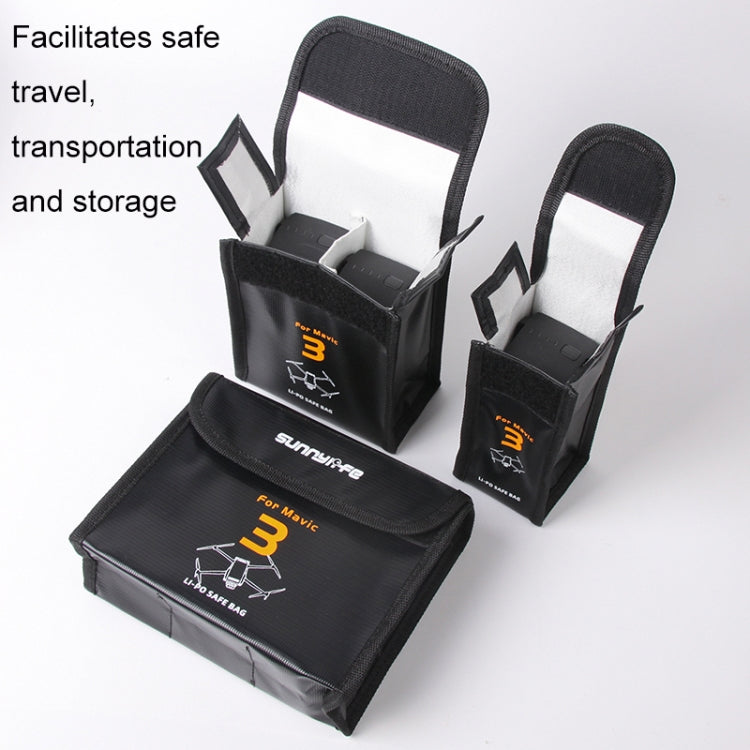 For Mavic 3 Sunnylife M3-DC105 2 In 1 Batteries Safe Storage Explosion-proof Bags - DJI & GoPro Accessories by Sunnylife | Online Shopping UK | buy2fix