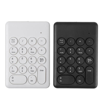 269 18 Keys Wireless Mini Numeric Keypad Accounting Bank Engineering Keypad(White) - Wireless Keyboard by buy2fix | Online Shopping UK | buy2fix