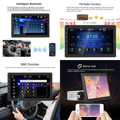 1310C 10.1 inch Car Full Screen Touch HD MP5 Wired Carplay Player, Style: Standard+8 Light Camera - In Car by buy2fix | Online Shopping UK | buy2fix