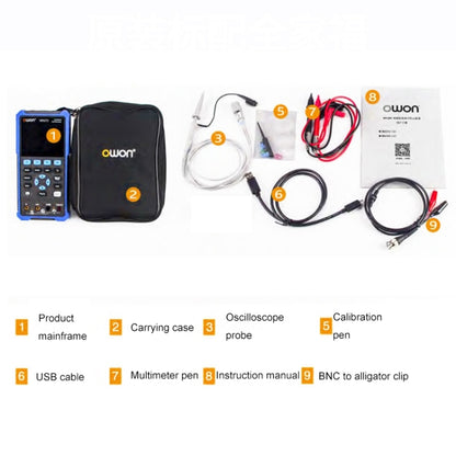 OWON VC101A (3 3/4) Oscilloscope Signal Source Multifunctional All-in-one Multimeter HDS242 With Single Probe (40M Bandwidth) - Consumer Electronics by buy2fix | Online Shopping UK | buy2fix