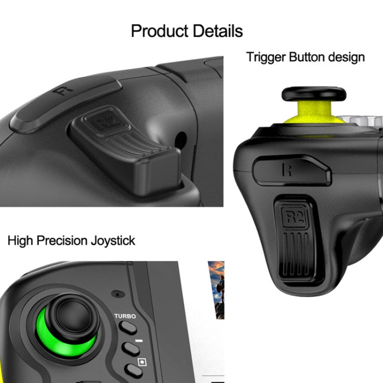 STK-7037 For Switch Game Controller with 6-axis Somatosensory Burst Function(Yellow Green) - Gamepads by buy2fix | Online Shopping UK | buy2fix