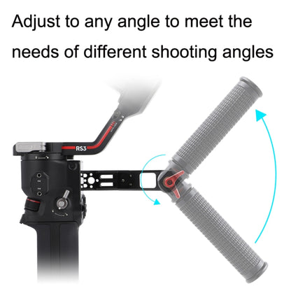 For DJI Ronin RS3 Pro Adjustable Angle Aluminum Alloy Handle Stabilizer(Black) - DJI & GoPro Accessories by buy2fix | Online Shopping UK | buy2fix