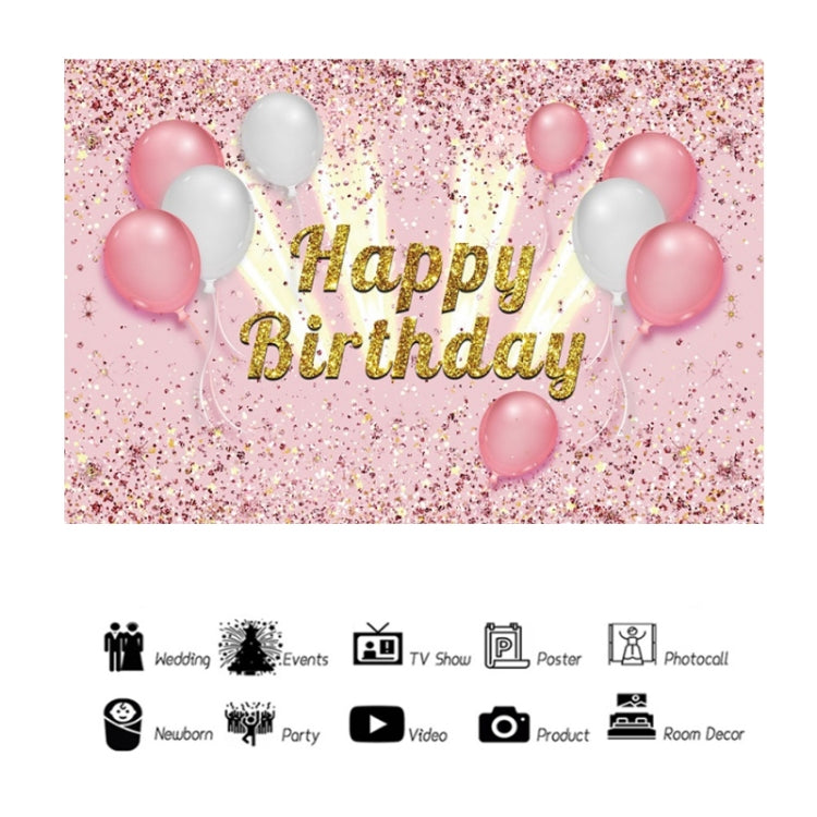 1.5x1m Cartoon Digital Birthday Balloon Party Scene Photographic Backdrop(Mdt11304) - Camera Accessories by buy2fix | Online Shopping UK | buy2fix